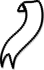 Pixel advertising label and sale, price tag, discount, 8 bit pixel style