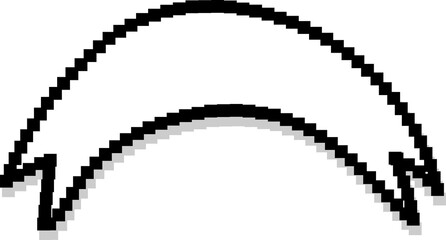 Pixel advertising label and sale, price tag, discount, 8 bit pixel style