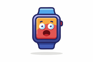 smartwatch surprised emoji blinking face