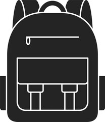 vector of a backpack. school, student, style, storage