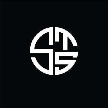 STS logo STS icon STS monogram STS letter minimalist Circle flat Unique modern abstract logo design.