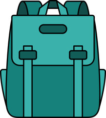 vector of a backpack. school, student, style, storage
