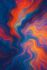 Vibrant Swirling Fluid Abstract