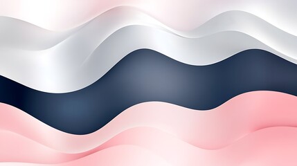 Abstract wave background of pink, white, and blue colors for modern design projects
