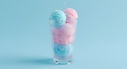 Cupcakes and ice cream decorated with whipped cream and sprinkles for a sweet celebration