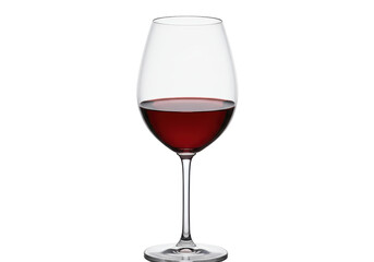 Isolated Glass of Red Wine Alcohol Beverage