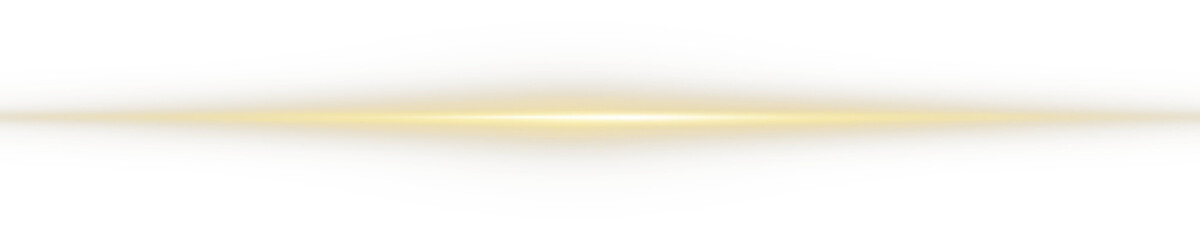 Png Glowing horizontal line of yellow light with shining glow and beam effect. Futuristic energy strip with shimmer, glare and neon glow.