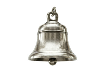 Isolated Polished Silver Metal Bell