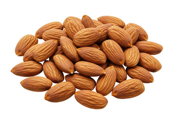Isolated Pile of Roasted Almonds