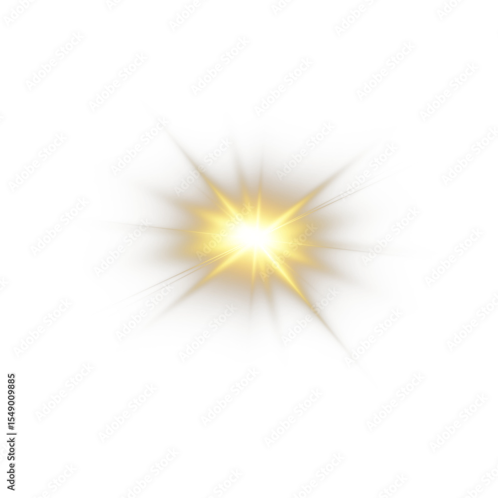 Poster sunlight flash with magic glitter and futuristic glow scene - vector illustration with ray projectio