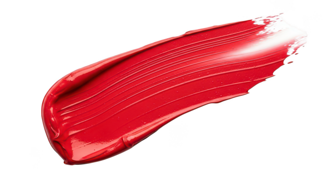 Red liquid paint stroke abstract