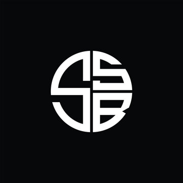 SSB logo SSB icon SSB monogram SSB letter minimalist Circle flat Unique modern abstract logo design.