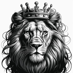 Obraz premium lion head vector