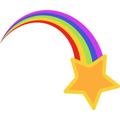 Obraz premium Retro Shooting Star 