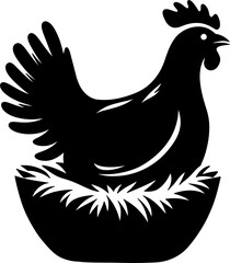 Rooster picture isolated in transparent background