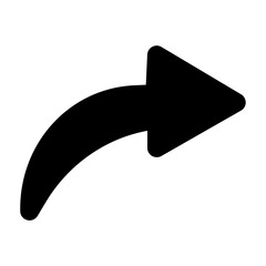 Clean solid vector icon forward for user interface design. Ideal for web dashboards, mobile apps, UI kits, and prototypes. Scalable SVG format for easy integration in digital projects.