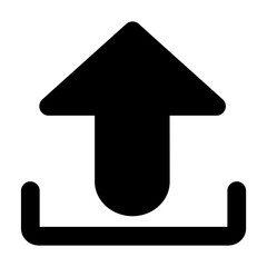Clean solid vector icon upload for user interface design. Ideal for web dashboards, mobile apps, UI kits, and prototypes. Scalable SVG format for easy integration in digital projects.