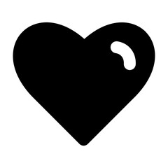 Clean solid vector icon love for user interface design. Ideal for web dashboards, mobile apps, UI kits, and prototypes. Scalable SVG format for easy integration in digital projects.