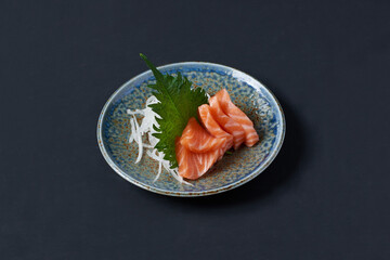 Sashimi Saumon traditionnel japonais