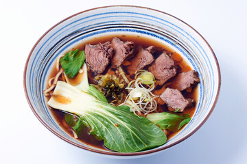 Soupe de Nouilles Bœuf plat traditionnel japonais