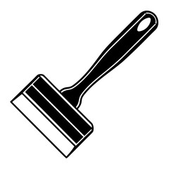 Flat Paint Brush with Long Handle for Wide Surface Coating