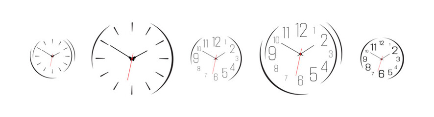 clock isolated on white	