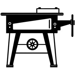 Vintage Style Wooden Workbench for Carpentry Projects
