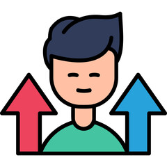 Personal Growth Vector Icon Design