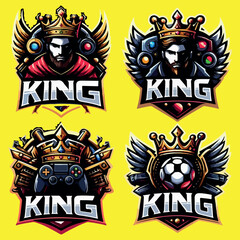 King crown esport logo design