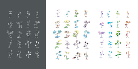 New object, colorful plant object, creative new object.