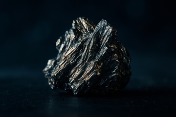 Fototapeta premium Close-Up Macro Photograph of Pure Lanthanum Metal Surface