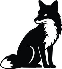 Cute vector cartoon animals: cat, fox, dog, and squirrel illustrations on a white background