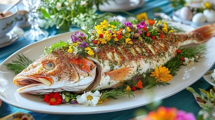 grilled salmon with lemon