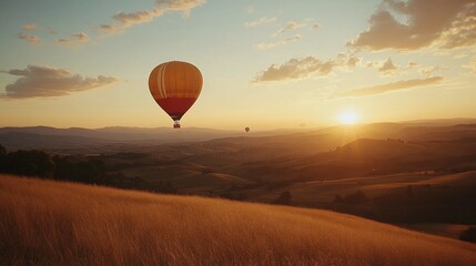 hot air balloon over cappadocia turkey