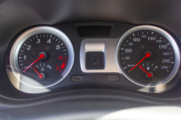 car interior, car, steering wheel, speedometer in car, windshield, seat, driver, fuel, petrol, gas