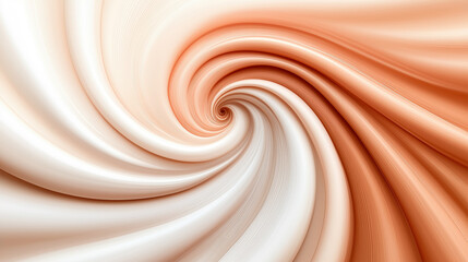 Swirling abstract pattern in warm tones and soft shades