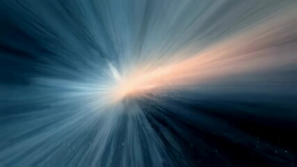 Cosmic light burst in blue and orange. Abstract space explosion. Dynamic radial rays. Galactic energy concept. Futuristic background for sci-fi or astronomy designs. - Powered by Adobe