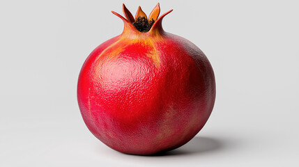 Fresh pomegranate on a clean surface ready for culinary use