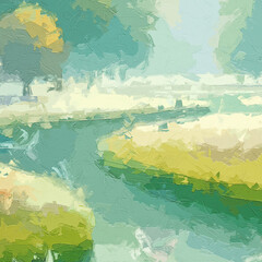 Various oil paintings, flowers, roses, peonies, flowers, birds, hens, countryside, plum blossoms, deer, plum blossom scenery, swans, streams