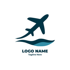 Travel logo vector design for tour business identity branding company vacation icon creative template