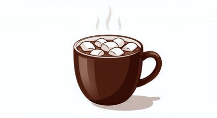 A Cozy Mug of Hot Chocolate with Marshmallows