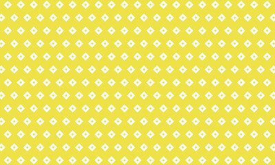 白いひし形の釘抜模様が並ぶ黄色い背景