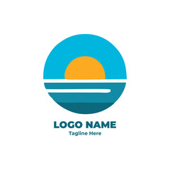 Travel logo vector for trip planner agency corporate tourism business identity brand emblem creative design