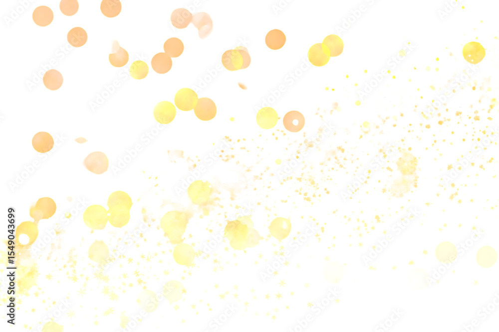 Poster golden light bokeh and splatter effect on black background for festive celebrations and abstract des