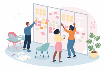 Collaborative Coworking Team Meeting