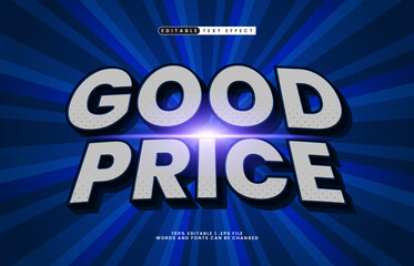 good price editable text effect with a sale and offer text effect