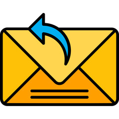 Reply Vector Icon Design