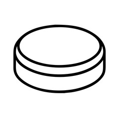 A minimalist black and white threelayered circular graphic design element illustration