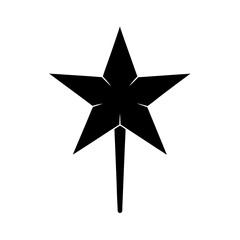 magic star   halloween vector black silhouette on .svg