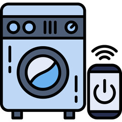 Washing Machine Vector Icon Design